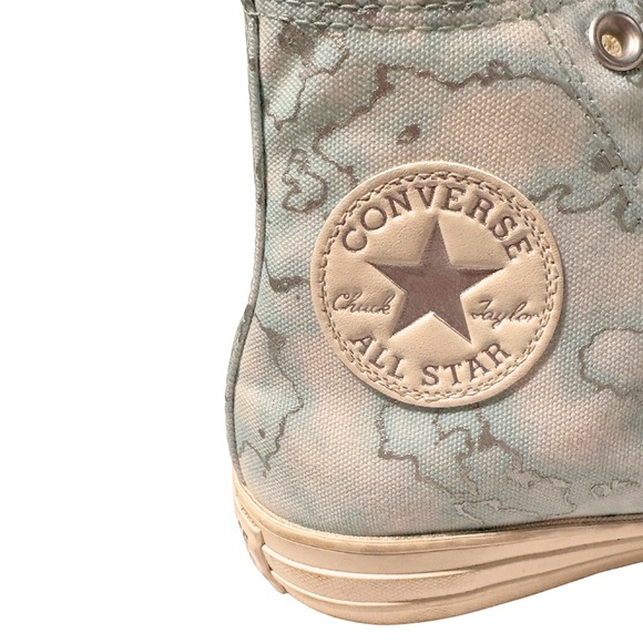 CONVERSE High Top Sneakers Chuck Taylor All Star Light Blue White Womens SZ 7 - Picture 7 of 11